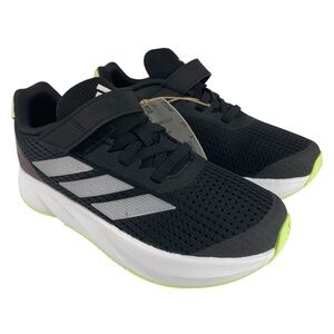 Adidas Kids Duramo SL Running Shoes Black & Green Size 1 NEW